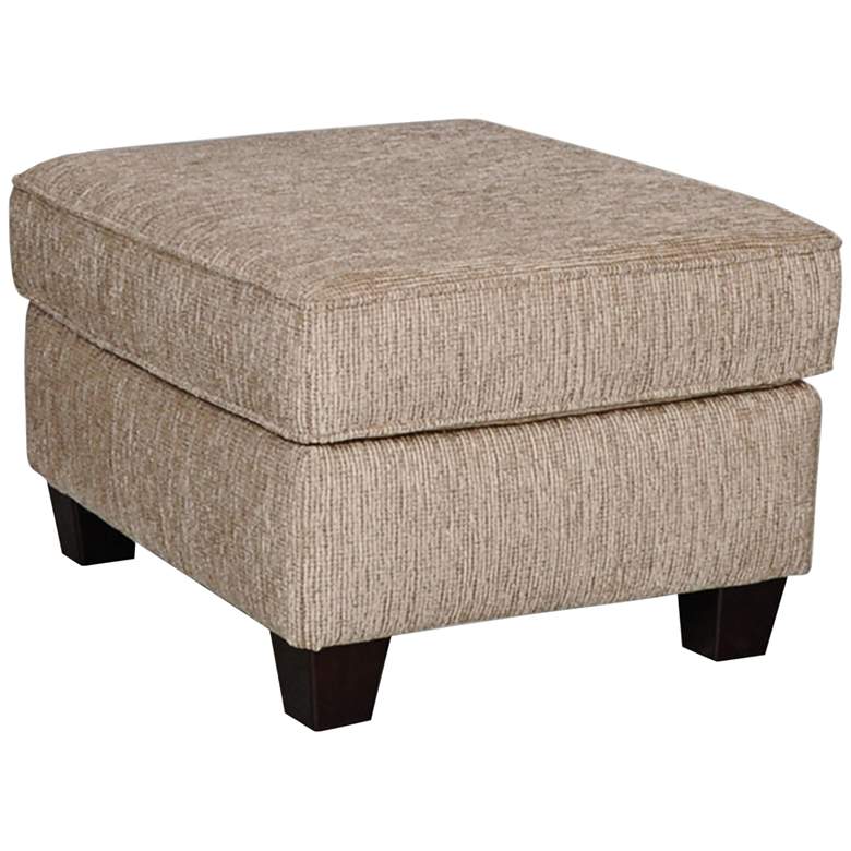 Image 1 Sofab Angel II Upholstered Pewter Chenille Ottoman