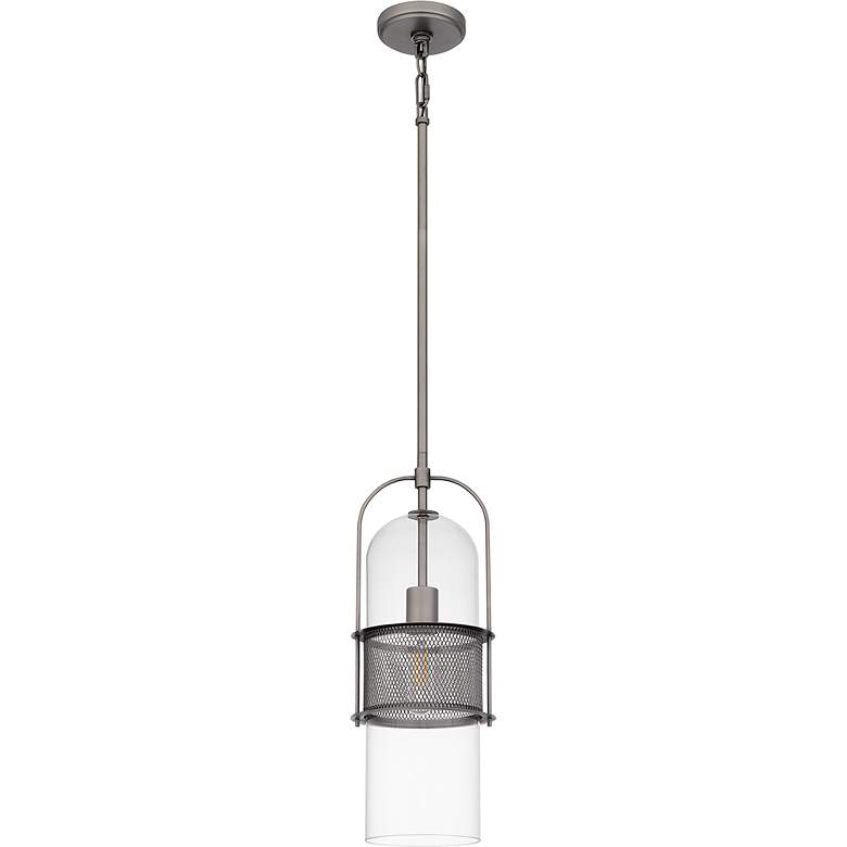 Image 2 Soffer 1-Light Antique Nickel Mini Pendant Light more views