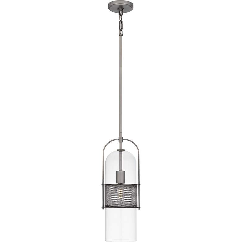Image 3 Soffer 1-Light Antique Nickel Mini Pendant Light more views