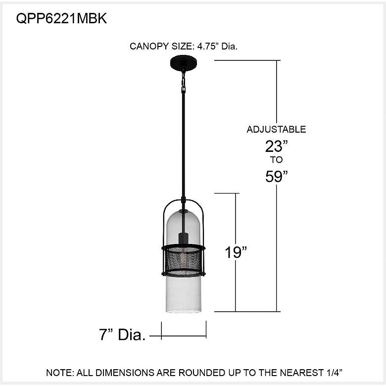 Image 7 Soffer 1-Light Matte Black Mini Pendant Light more views