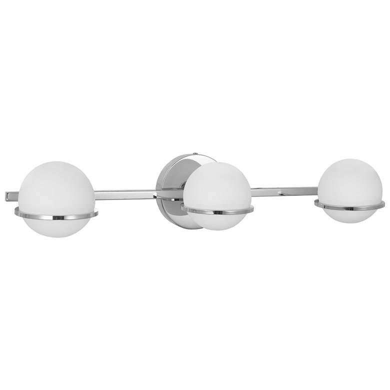 Image 1 Sofia 23 inch Wide Polished Chrome 3-Light Bath Light