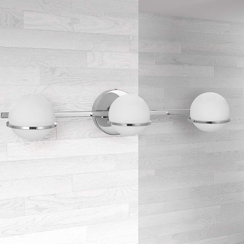 Image 1 Sofia 23" Wide Polished Chrome 3-Light Bath Light