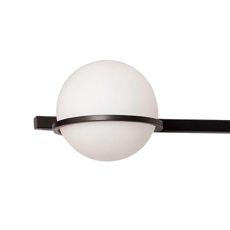 Image 2 Sofia 32" Wide Painted Black 4-Light Bath Light more views