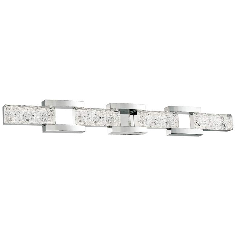 Image 1 Sofia 41" Wide Polished Nickel 4-Light LED Bath Light