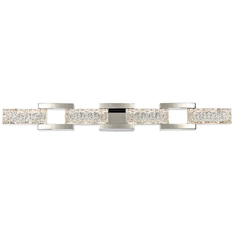 Image 2 Sofia 41" Wide Polished Nickel 4-Light LED Bath Light more views