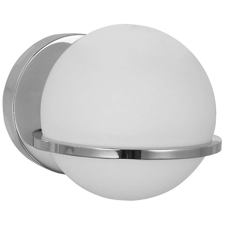 Image 1 Sofia 6" High Polished Chrome Wall Sconce