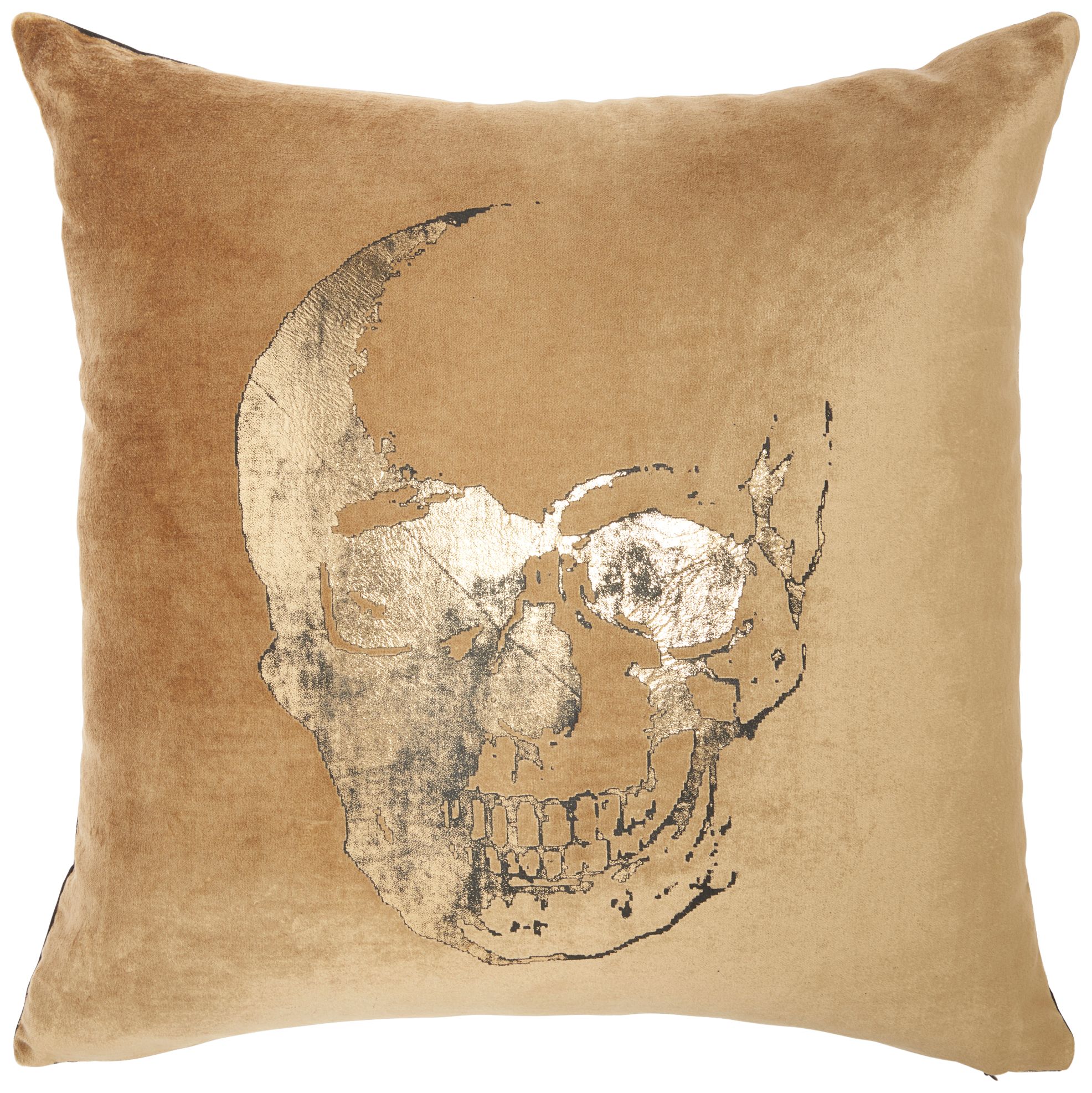 Velvet skull hot sale pillow