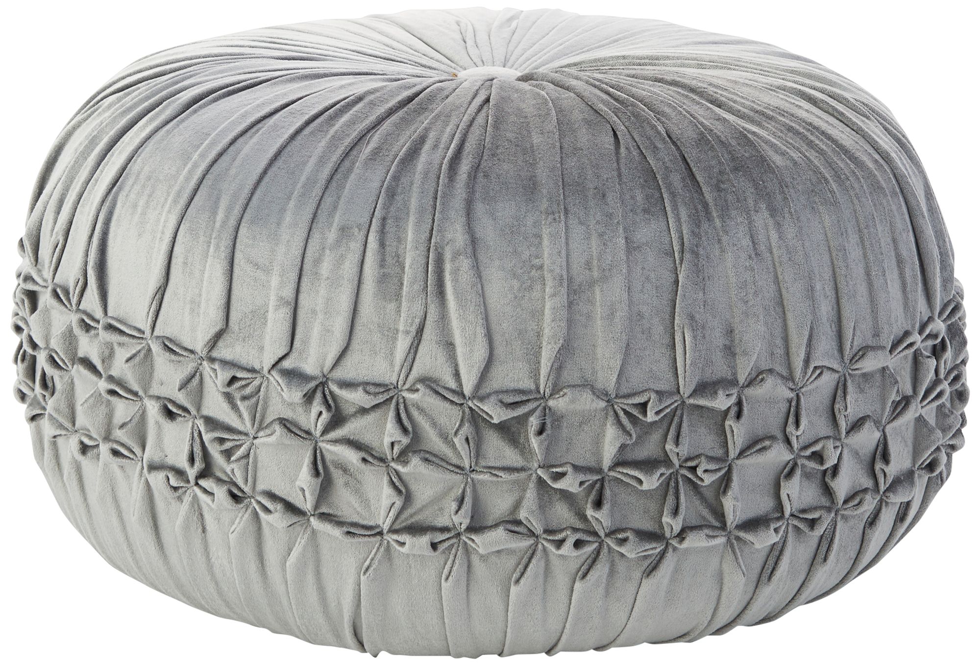 Sofia ribbed on sale velvet ottoman