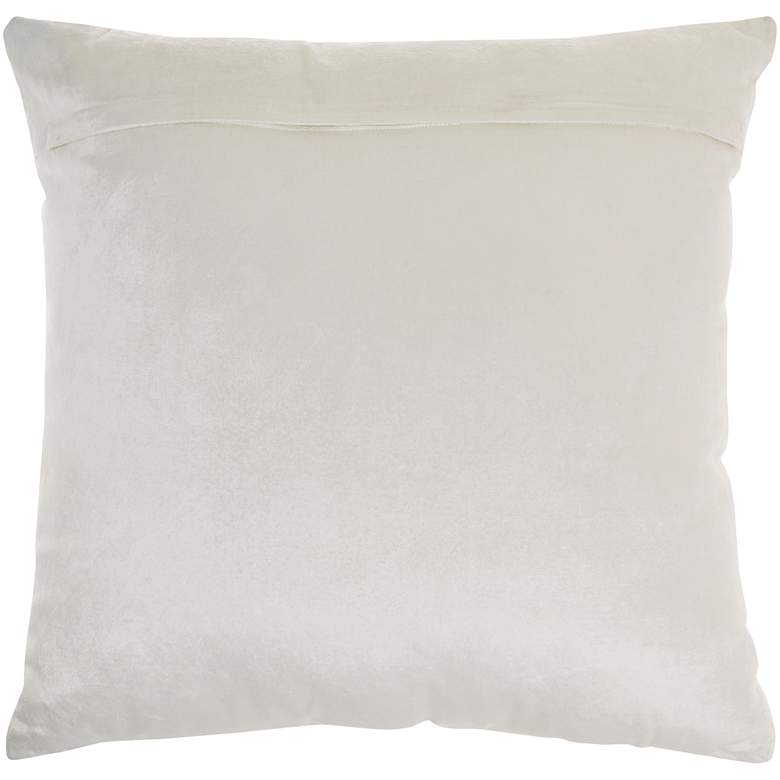Image 4 Sofia Ivory Beaded Stripes 20" Square Throw Pillow more views