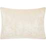 Sofia Ivory Velvet Tassels 20" x 14" Throw Pillow