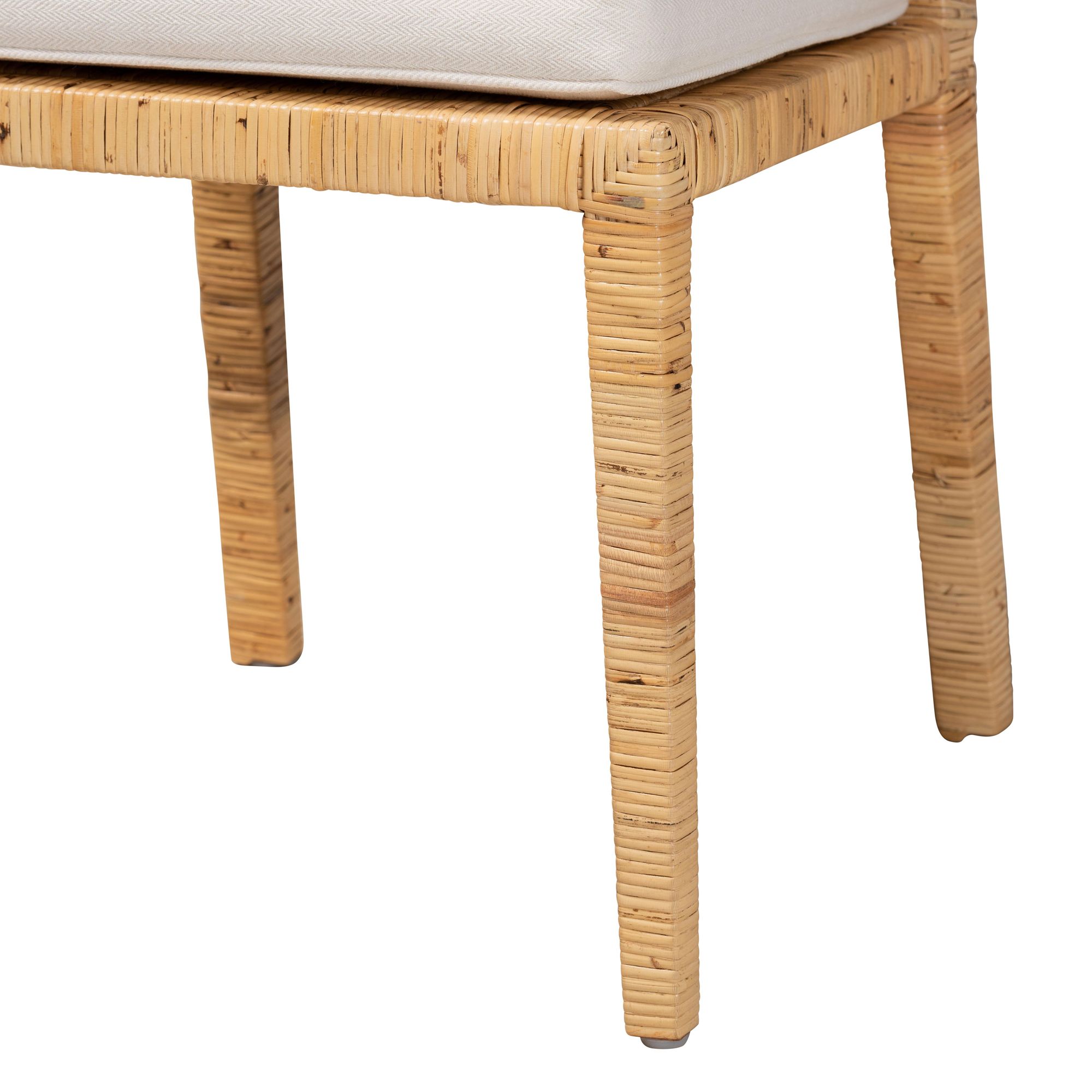 Image 3 Sofia Natural Wood and Rattan Dining Chair more views