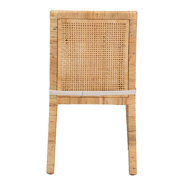 Image 7 Sofia Natural Wood and Rattan Dining Chairs Set of 2 more views