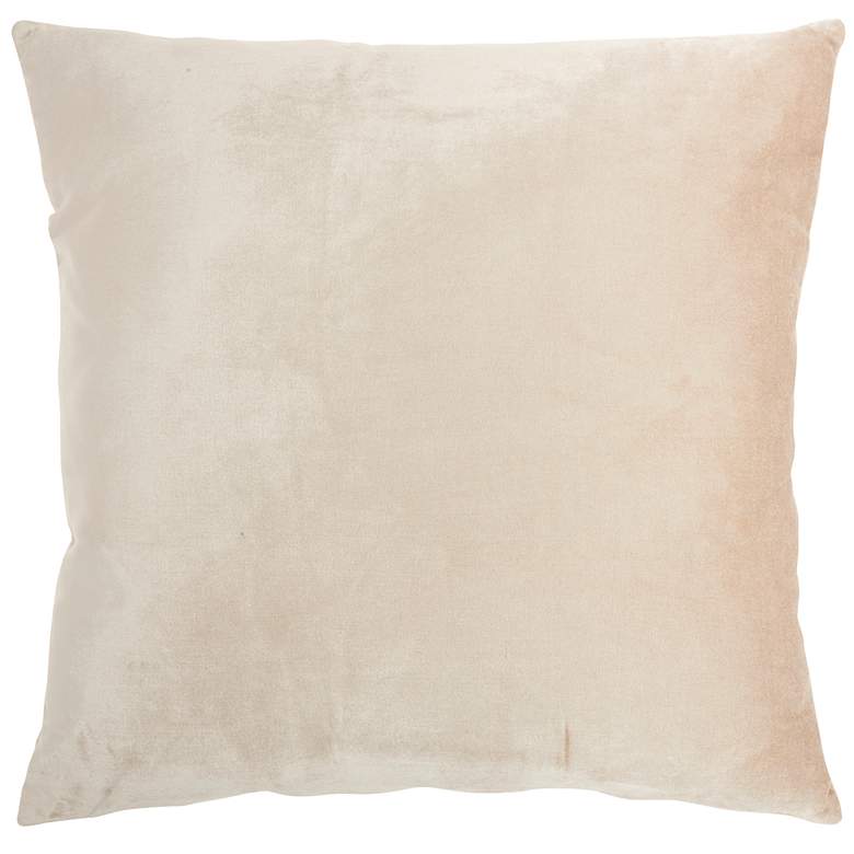Image 4 Sofia Rose Gold Metallic Marble 20" Square Throw Pillow more views