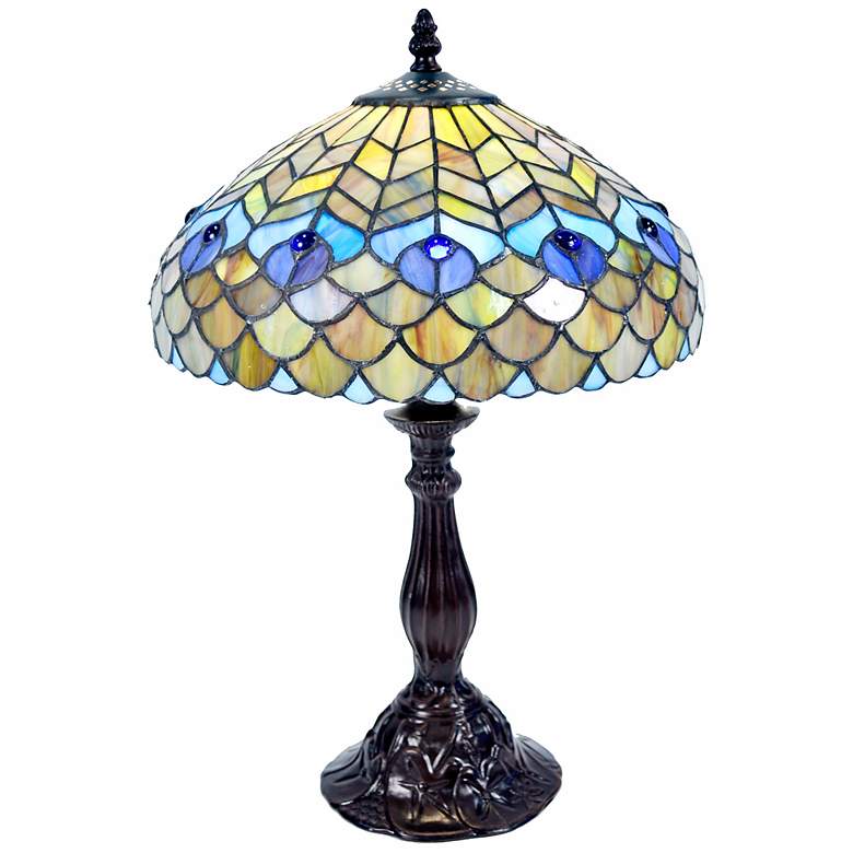 Image 1 Sofia Tiffany Style Accent Table Lamp