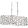Sofie 32 1/2" Wide Chrome and Crystal 6-Light Kitchen Island Pendant