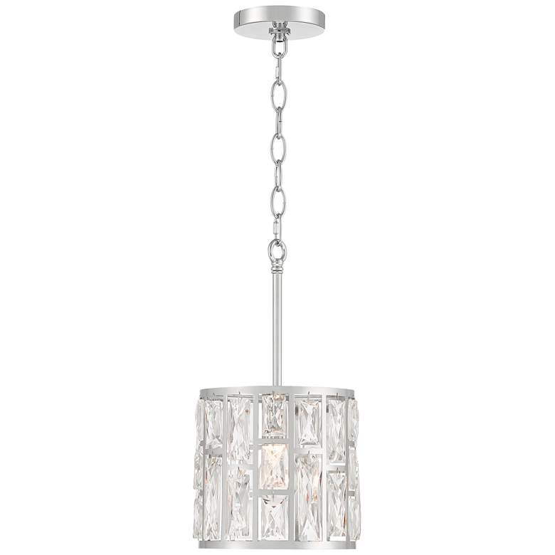 Sofie 8 1/2&quot; Wide Chrome and Crystal Mini Pendant Light more views