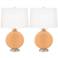 Soft Apricot Carrie Table Lamp Set of 2