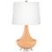 Soft Apricot Gillan Glass Table Lamp