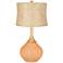 Soft Apricot String Lace Shade Wexler Table Lamp