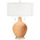 Soft Apricot Toby Table Lamp