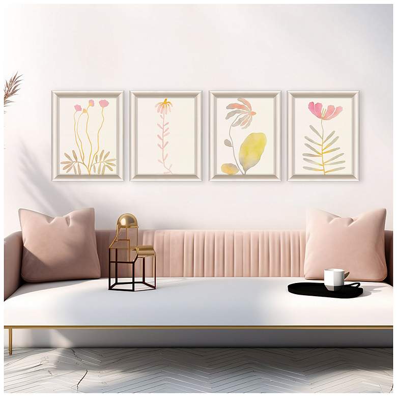 Image 4 Soft Bloom Framed Art Set of 4 more views