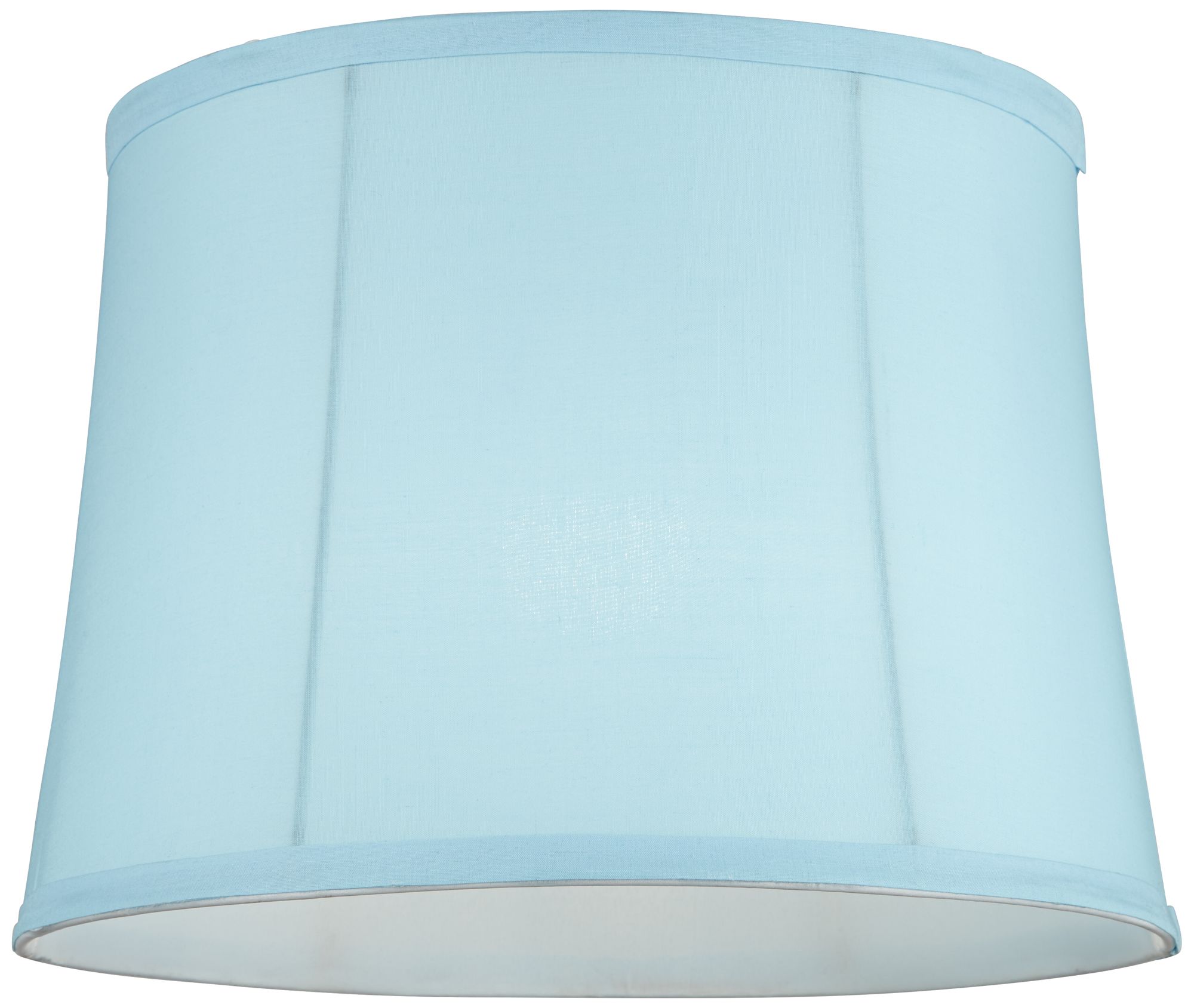 white and blue lampshade