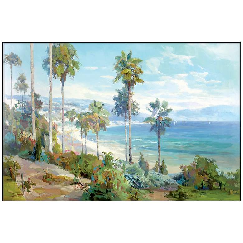Image 1 Soft Breeze 38" Wide Rectangular Framed Wall Art