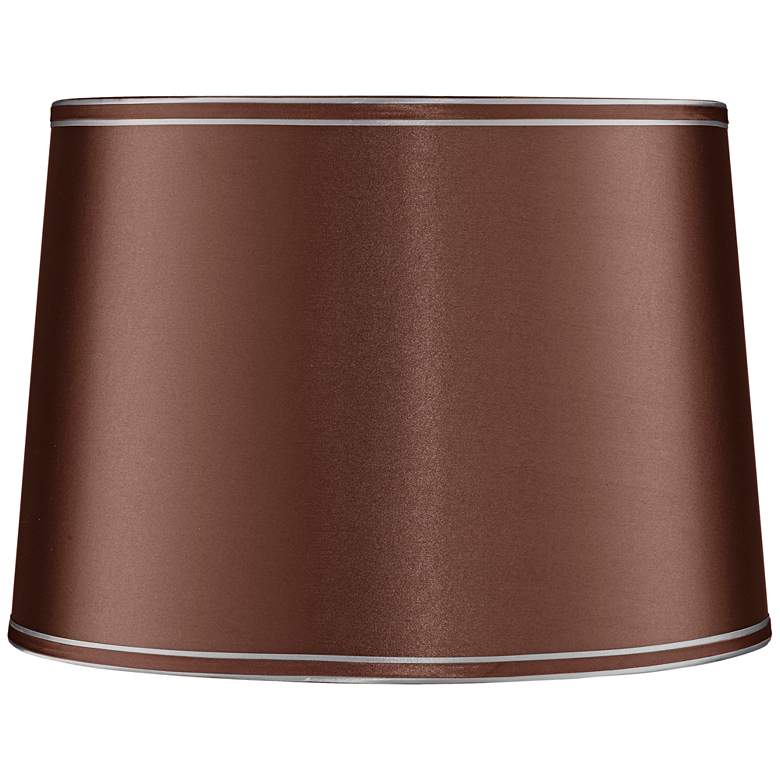 Image 1 Soft Brown Drum Lamp Shade 14x16x11 (Spider)