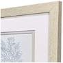 3_Soft Coral 11"W x 11"H Coastal Framed Art Set of 2 more views