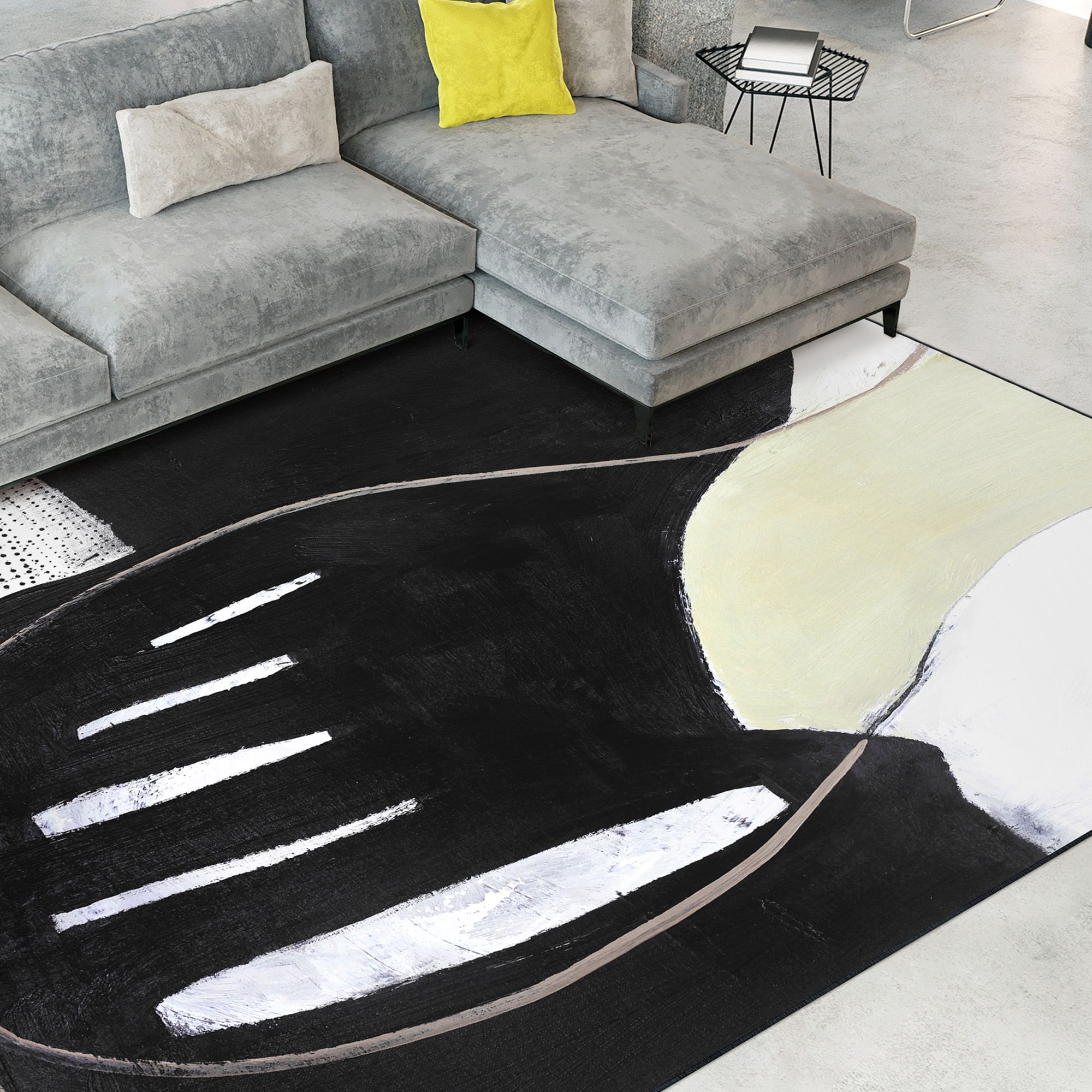 Image 5 Soft Fabrics Washable Vase Art Area Rug size 8'x10' more views