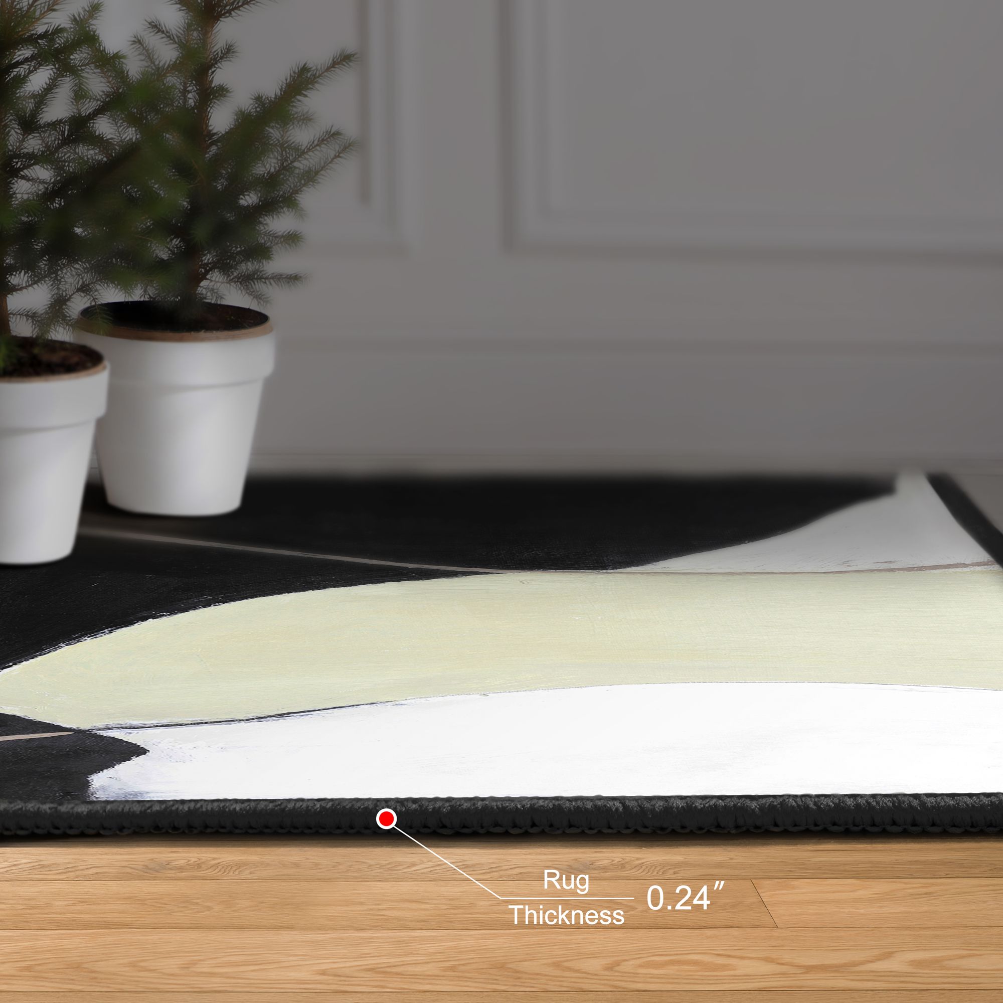 Image 6 Soft Fabrics Washable Vase Art Area Rug size 8'x10' more views