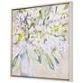 Soft Floral Burst I 34" Square Framed Canvas Wall Art