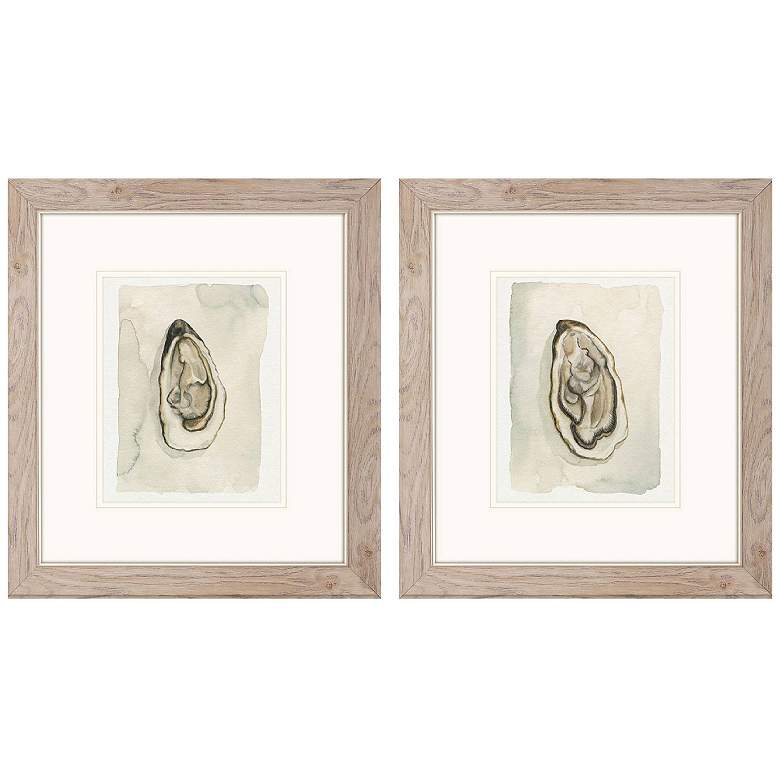 Image 1 Soft Half Shell 16"W x 18"H Framed Art Set of 2