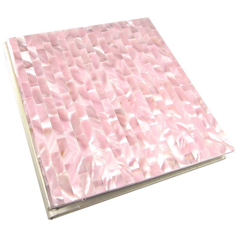 Image 1 Soft Pink Mother of Pearl 4x6 Photo Album