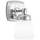 Soft Square Indoor Wall Sconce - Chrome