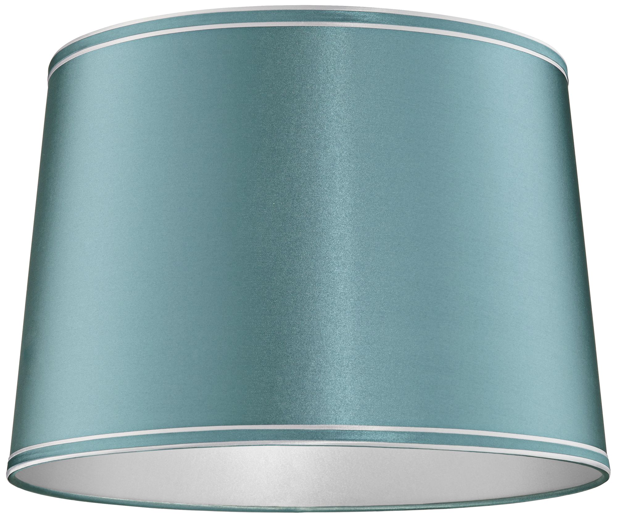 teal drum lamp shade