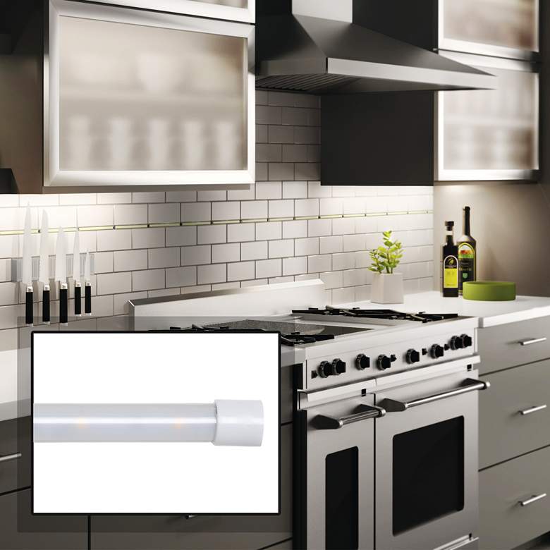 Image 1 Soft Touch 18" Wide White Dimmable LED Under Cabinet Light