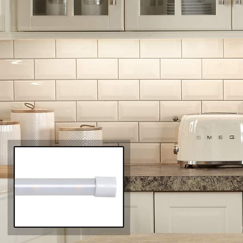 Image 1 Soft Touch 45" Wide White Dimmable LED Under Cabinet Light