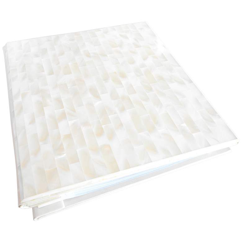 Image 1 Soft White Mother of Pearl 5x7 Photo Album