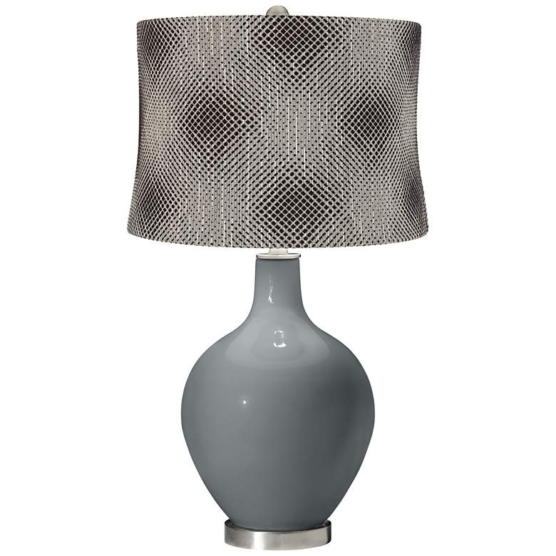 Image 1 Software Black Pixels Shade Ovo Table Lamp