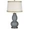 Software Double Gourd Table Lamp with Rhinestone Lace Trim
