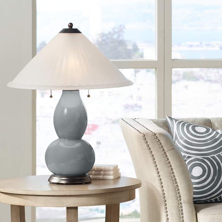 Image 1 Software Fulton Table Lamp with Fluted Glass Shade