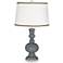 Software Gray Apothecary Table Lamp with Ric-Rac Trim