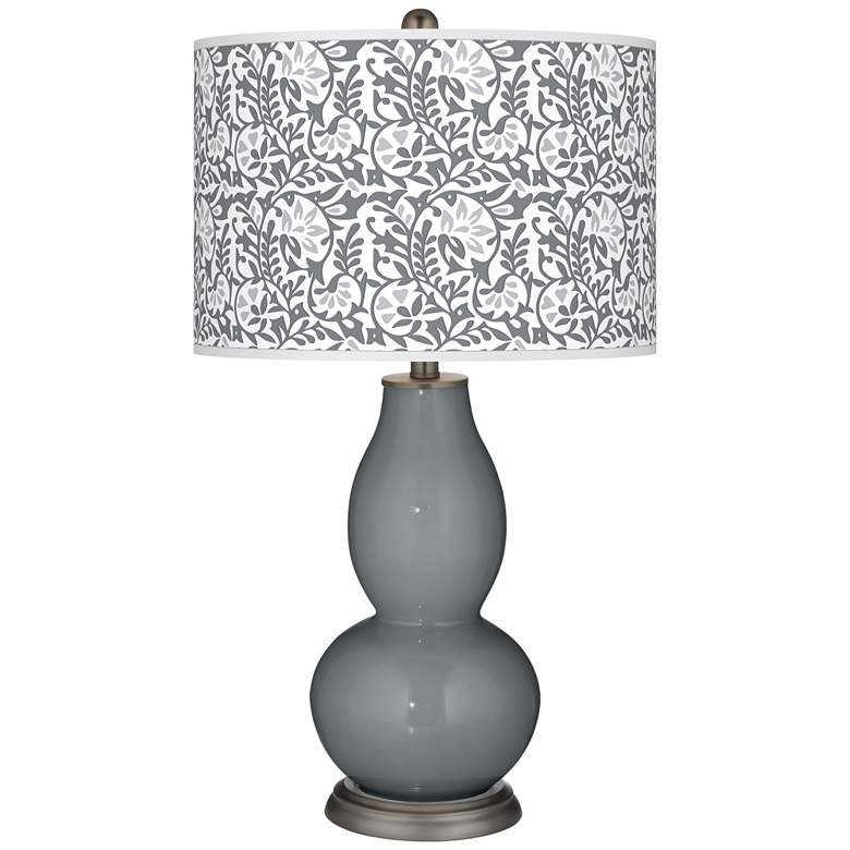 Image 1 Software Gray Gardenia Double Gourd Table Lamp