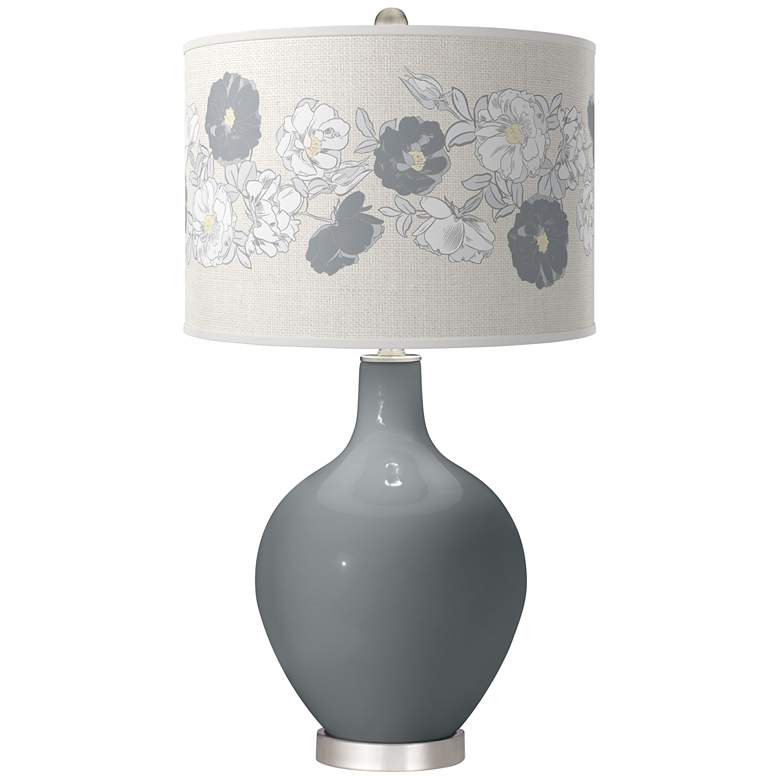 Image 1 Software Gray Rose Bouquet Ovo Table Lamp