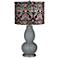 Software Multi-Color Embroidered Shade Double Gourd Table Lamp