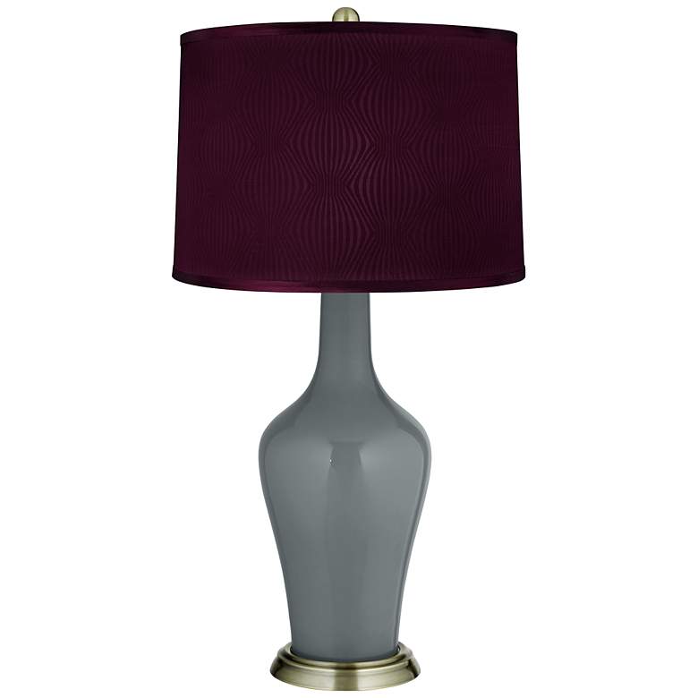 Image 1 Software Patterned Purple Shade Anya Table Lamp