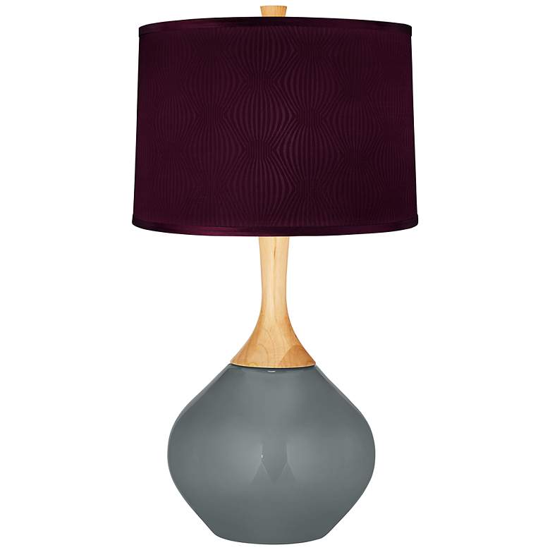 Image 1 Software Patterned Purple Shade Wexler Table Lamp
