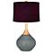 Software Patterned Purple Shade Wexler Table Lamp