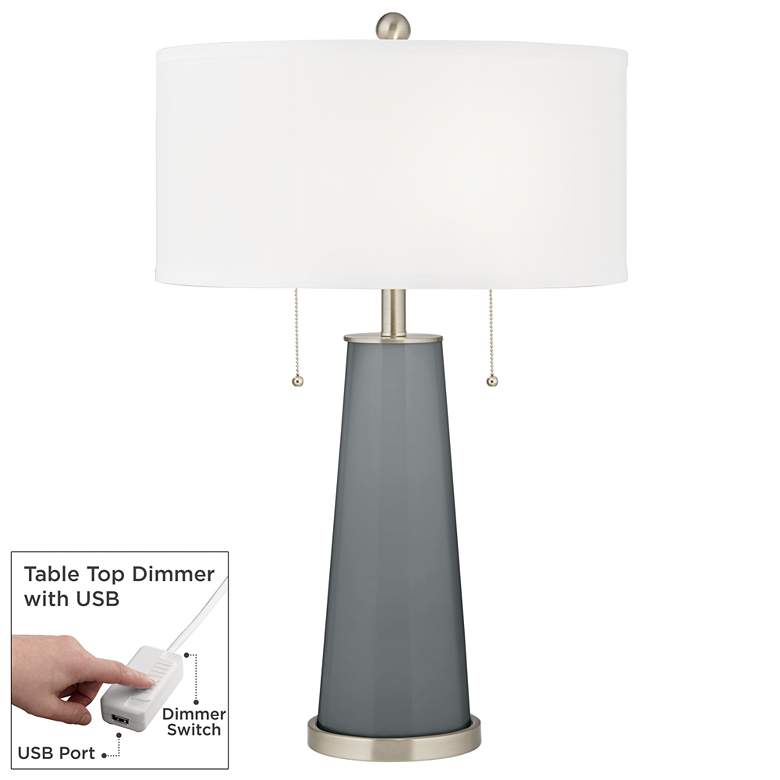 Image 1 Software Peggy Glass Table Lamp With Dimmer